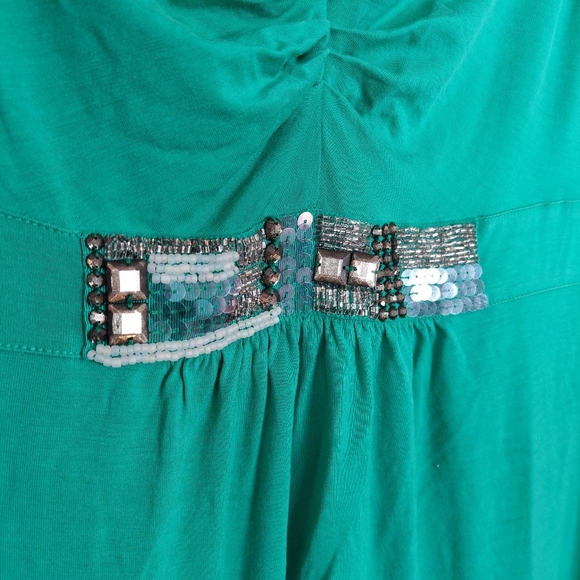 Boden Green Sleeveless Cocktail Maxi Dress Size 14 - Picture 3 of 8